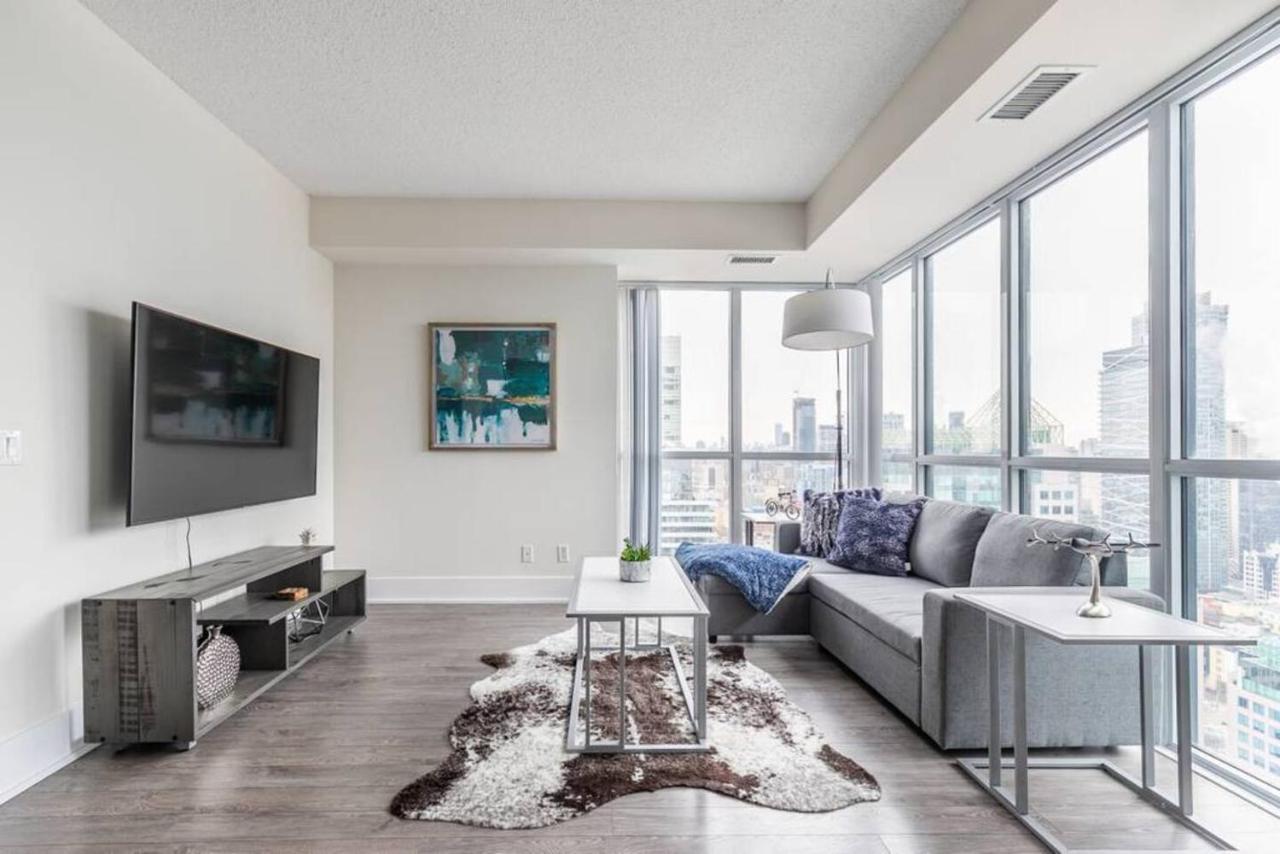多伦多Stunning Views Of Downtown - Luxury High Rise With King Bed!别墅 外观 照片