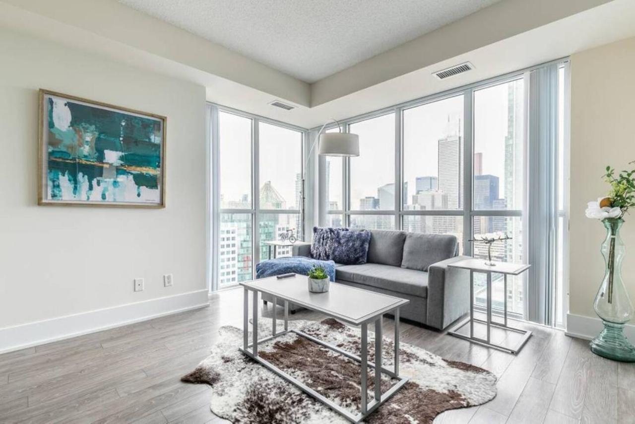 多伦多Stunning Views Of Downtown - Luxury High Rise With King Bed!别墅 外观 照片