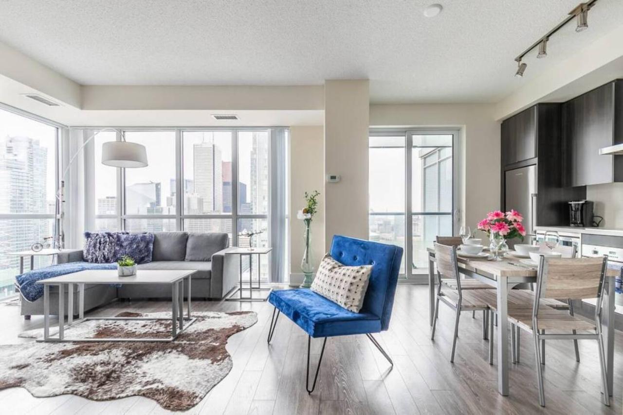 多伦多Stunning Views Of Downtown - Luxury High Rise With King Bed!别墅 外观 照片